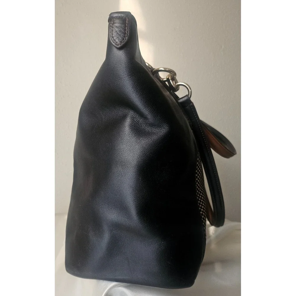 COACH   Exploded Ava Tote Bag Black and Beige F57246